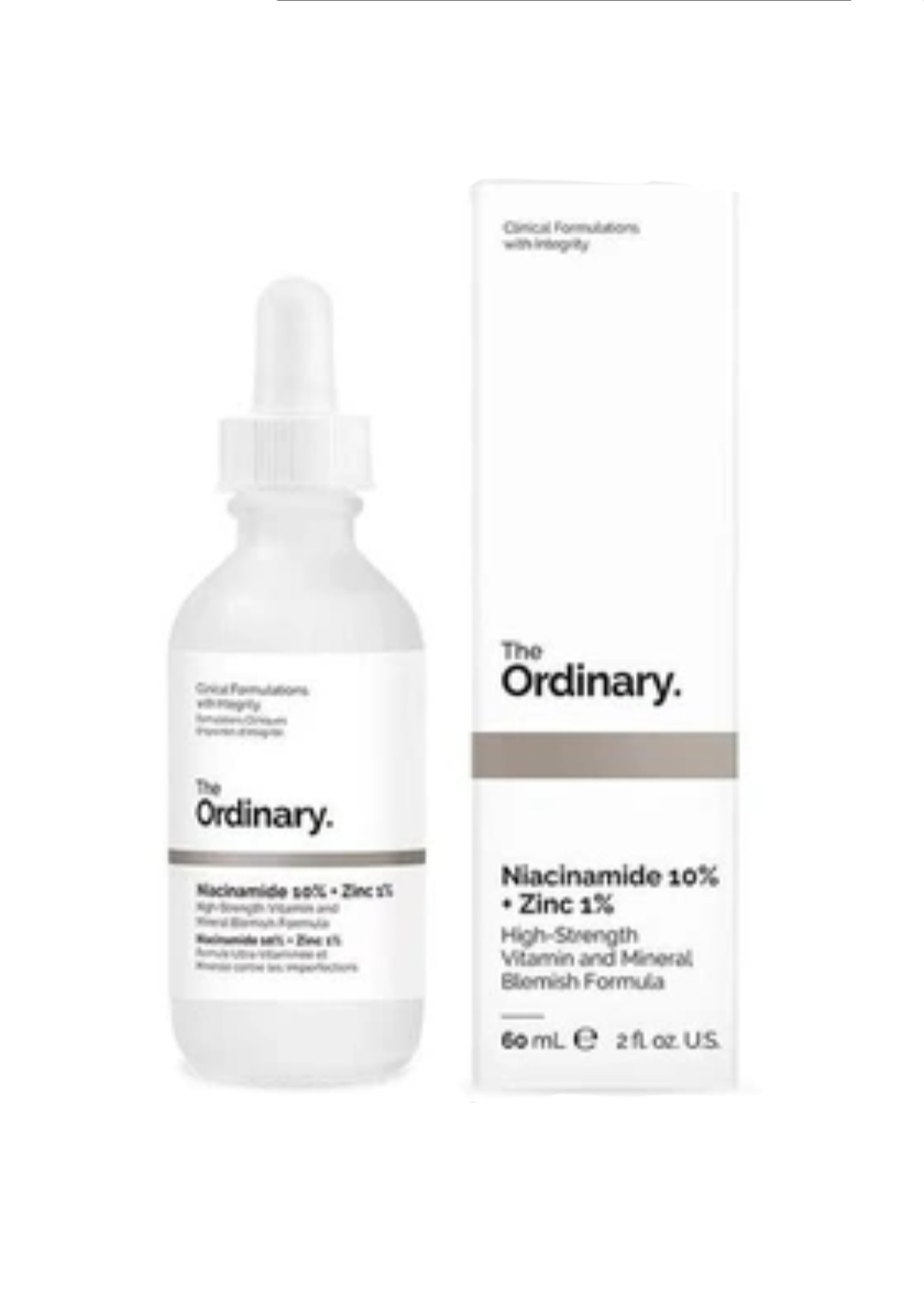 سرم ضد جوش نیاسینامید 10% + زینک 1% اوردینری اصل 30 ml